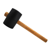 FAI/FULL BLACK RUBBER MALLET 40OZ FSC 100%
