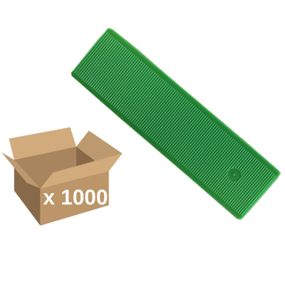 Broadfix Flat Shim 100 x 28mm 1mm Green (Box of 1000) 102801