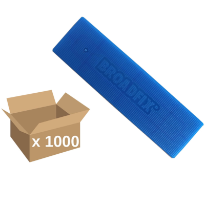 Broadfix Flat Shim 100 x 28mm 5mm Blue (Box of 1000) 102805