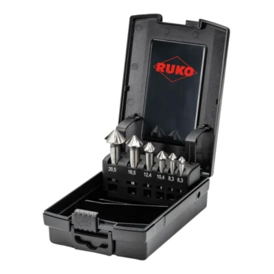 RUKO ULTIMATECUT Countersink Set 4S BOOST similar DIN 335, 90HSS-Co 5 RUnaTEC