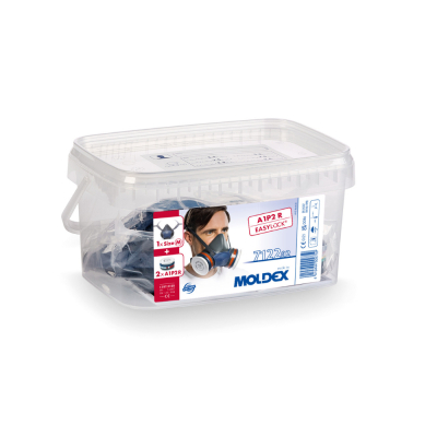 Moldex 7122 Series Pre assembled mask in resealable box A1 P2 R D size M