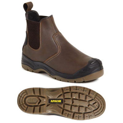Apache AP715SM Brown Safety Dealer Boot