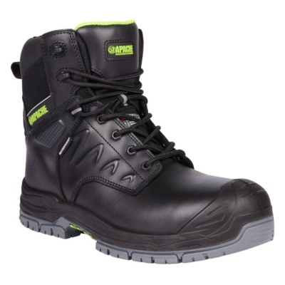 Apache Chilliwack Side Zip Black Waterproof Boot - GTS Outsole