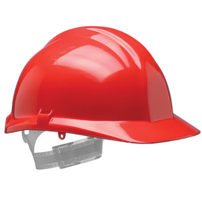 Centurion 1125 Full Peak Red Safety Helmet Slip Ratchet